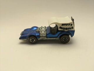 Hot Wheels Redline 1970 Mutt Mobile Near Blue With Dogs