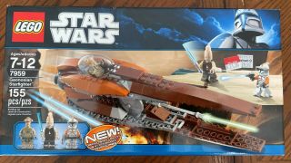 Lego Star Wars Geonosian Starfighter 7959 Nib Cody Ki - Adi - Mundi