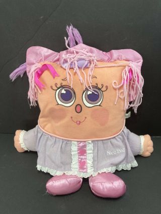 Rare Vintage 1985 Pillow People Baby/naughty Baby Purple Pink Girl