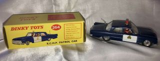Dinky Toy R.  C.  M.  P.  Patrol Car With Box - Made In England (1960 