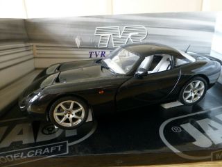 Jadi 1/18 Scale Diecast Model Car - Tvr Tuscan S - Metallic Black - Jm - 98051