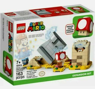 Lego: Mario - Monty Mole & Mushroom Expansion Set (40414) Rare Htf