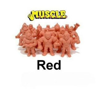 Vintage 1985 Mattel Toys M.  U.  S.  C.  L.  E.  Men Loads To Choose Red