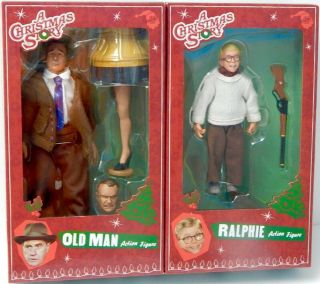 In Box: Neca A Christmas Story Ralphie/old Man Action Figures Leg Lamp
