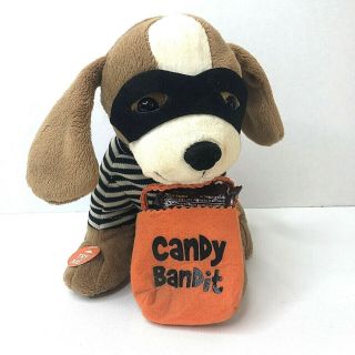 Dan Dee Halloween Plush Dog Bandit Adams Family Song Singing Dancing Toy Candy