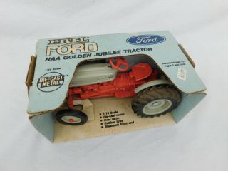 Vintage Ertl 803 Ford Naa Tractor 1/16 Scale Golden Jubilee Orig Box 1953 1986