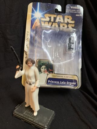 Star Wars 3.  75 Figure Jedi Clone Wars Sith Princess Leia Organa