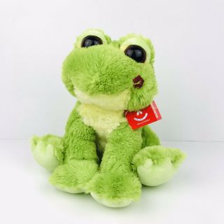 Aurora Fav Frog 10” Plush Green Kissing Sound Light Up Stuffed Animal Toy Tags
