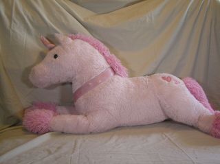 Dandee Dan Dee Pink My Little Unicorn Pony 40 " Total Length Large 28 Inch Body