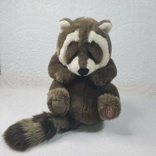 Applause Lou Rankin Friends Sammy Racoon Plush Stuffed Realistic Wild Animal Toy