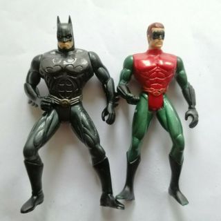 Batman Forever Guardians Gotham City Batman And Robin Figures - 1995 Kenner 5 "