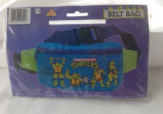 Vintage Teenage Mutant Hero Turtles Belt Bag New/sealed Tmnt 1990 Mirage Studios