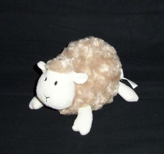 Animal Adventure Tan Cream Swirls Lamb Sheep Soft Plush Stuffed Lovey Toy 2016