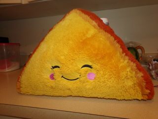 Squishable Comfort Food Grilled Cheese Sandwich Large Pillow Plush.