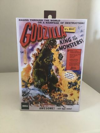 Godzilla King Of The Monsters From 1956 Movie Poster 12” Head To Tail Neca