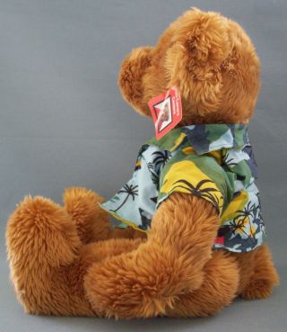 Ritz Camera Center Teddy Bear Hawaiian Shirt Plus Green Hoodie Russ Berrie Tags 3