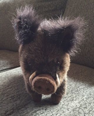 Plush Hansa Boar,  Baby Animal Stuffed Toy Realistic Crafted Handmade