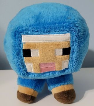 Mojang Jinx Minecraft 6 " Blue Sheep Plush Limited Edition Stuffed Animal