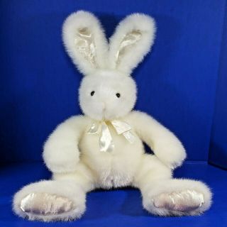 First & Main Easter Bunny Plush Cottontail Rabbit Ivory White Large 22 Inch