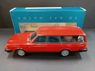 Volvo 240 Gl Red Station Wagon 1:20 Scale Emek Finland Dealer Promo W/orig Box