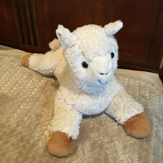Dan Dee Large Laying Ultra Soft Plush Lamb Sheep Stuffed Animal Toy 25 " Euc