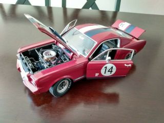 1966 Ford Shelby Gt 350 Red 1/18 Diecast Car