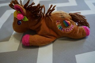 1998 Lisa Frank Bean Buddies Rainbow Chaser Horse Stuffed Animal
