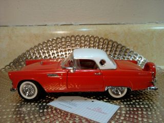 Franklin 1956 Ford Thunderbird.  1:24.  No Box.  Rare Color.  Perfect Paint