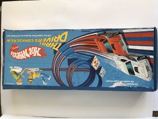 1976 Hot Wheels Thrill Drivers Corkscrew Race Track - As - Is