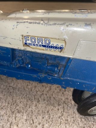 Vintage Blue Ford 6000 Diesel Tractor by Hubley ? 3