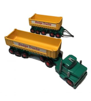 Matchbox Lesney K - 16 King Size Dodge Tractor With Twin Tipper