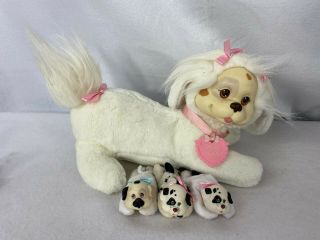 Vintage Hasbro Puppy Surprise White Dog W 3 Puppies