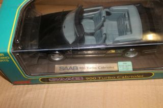 Anson Saab 900 Turbo Cabriolet Black 1:18 2