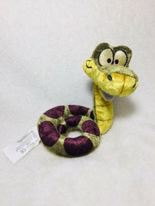 Walt Disney The Jungle Book Baby Kaa Snake Plush Rattle Stuffed Toy Doll 6 "