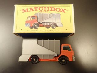 Lesney Matchbox 7 Ford Refuse Truck - In Type E4 Box