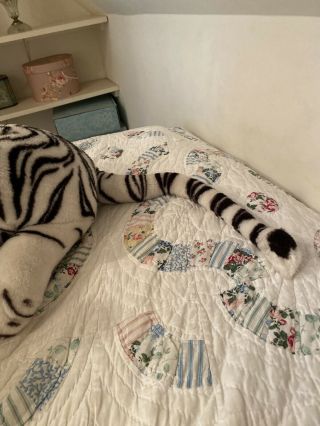 Ikea Onskad White Siberian Snow Tiger Large Plush Stuffed Toy 26 