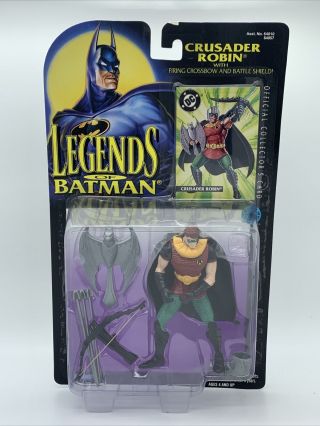 Factory Crusader Robin Action Figure Kenner Card Legends Of Batman 19