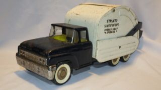 1960 Ford Structo Sanitation Dept Hydraulically Operated Trash Garbage Truck