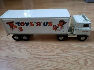Vintage Toys R Us Ertl Die Cast Semi Truck And Trailer