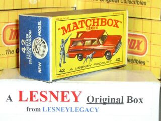 Matchbox Lesney 42b Studebaker Wagonaire Red Model Type E2 Box Only