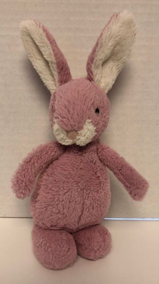 Jellycat Tulip Bobtail Bunny 7 " Plush Dusty Rose Pink Stuffed Animal Rabbit