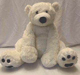 Toys R Us Polar Bear 24 " Floppy Plush White Soft Stuffed Animal Toy 2010