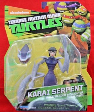 Teenage Mutant Ninja Turtles Tmnt Rare Htf Karai Serpent On Card 5368