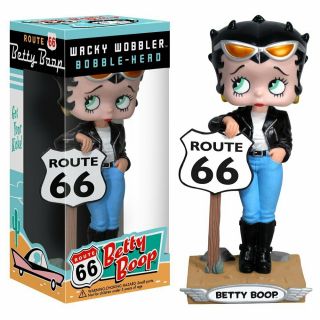 Rare Betty Boop Route 66 Wacky Wobbler Bobble Head Funko Collectors Figure