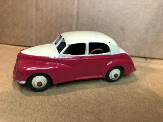 Rare Vintage Dinky Model No.  159 Morris Oxford Saloon " Two Tone " Cream / Red