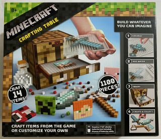 Minecraft Crafting Table Building Toy Mattel Cjm12 Box