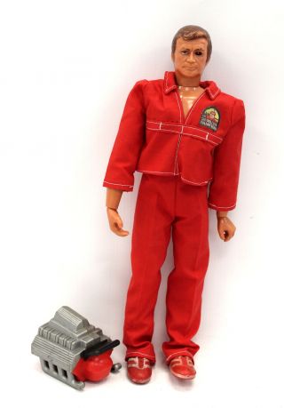Vintage The Six Million Dollar Man Action Figure With Engine Block,  Shoes - H15