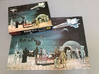 Vintage Star Wars 350 Piece Puzzle Waddingtons 1979 Rare Action Figure Scene