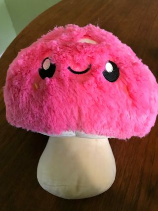 Squishable Mushroom 10” 11 " Inch Plush Soft Stuffed Animal Pink & White