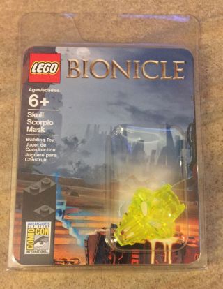 Sdcc San Diego Comic Con 2015 Exclusive Lego Bionicle Skull Scorpio Mask